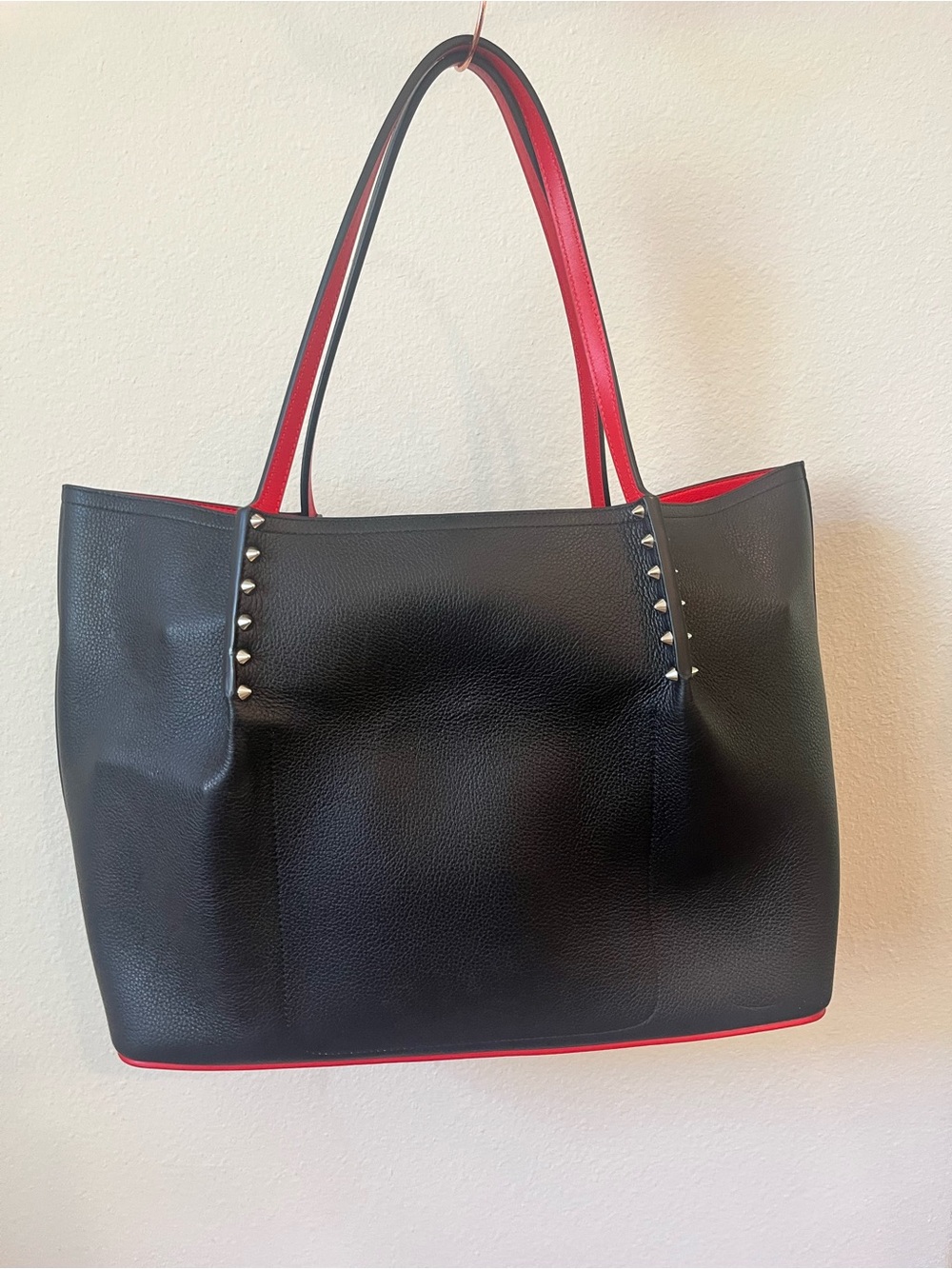 Christian Louboutin Cabarock Large Tote Bag Black Calfskin - Picture 3 of 7